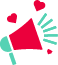 Icono de altavoz para marketing